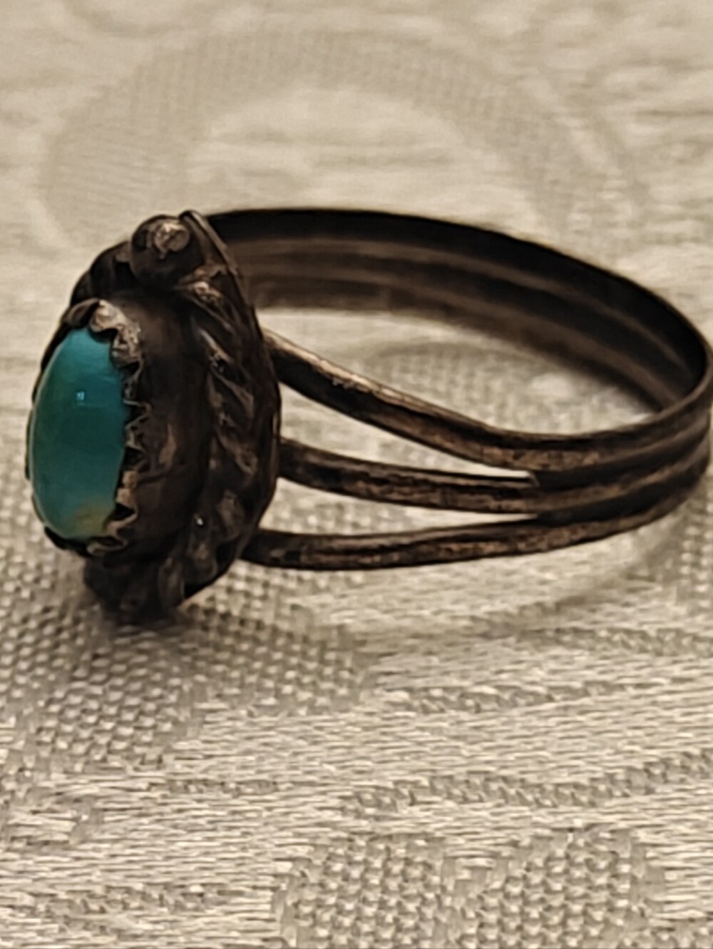 Old Pawn Native American Navajo Sterling Silver Ring Size 6